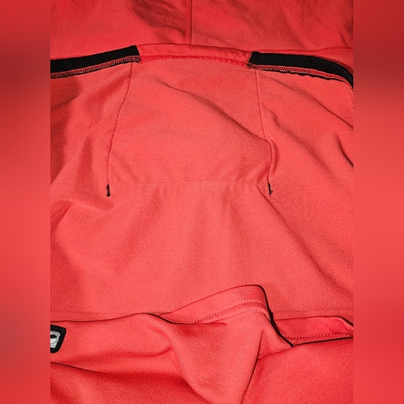 Brooks Women's Medium Athletic Vapor-Dry Red 1/4 Zip Pullover Long Sleeve Shirt - Picture 4 of 13